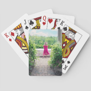 Cute Custom Personalized Child Photo Template Playing Cards