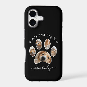 Cute Custom Pet Photo Collage World's Best Dog Mom