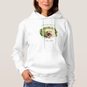 Cute Custom Pet Photo Splash World's Best Dog Mom Hoodie