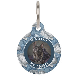 Cute Custom Pet Themed Gift Ranunculus Floral Tag