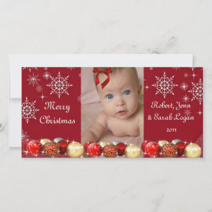 Cute, Custom, Photo Christmas Card