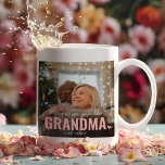Cute Custom Photo Collage Keepsake GRANDMA Gift Coffee Mug<br><div class="desc">Modern Custom photo Coffee Mug with the text 'There's no one quite like GRANDMA' featuring a combination of script and sans typography and a cute little heart. Personalize with the name/s of whom it's from. This mug would work for (grandpa, mother, father, sister etc). A precious keepsake gift for family...</div>