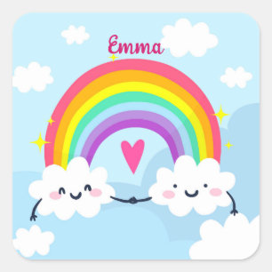 Cute Custom Rainbow Sticker