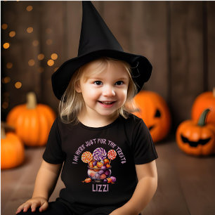 Cute Custom Spooky Trick or Treat Halloween Candy Toddler T-shirt