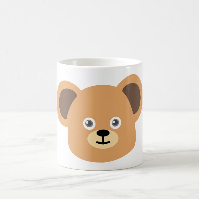 Cute Custom Teddy Bear Plushie Coffee Mug (Center)