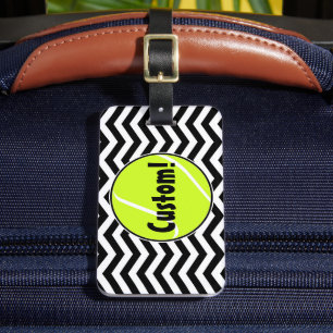 Cute Custom Tennis Ball Bag Tag