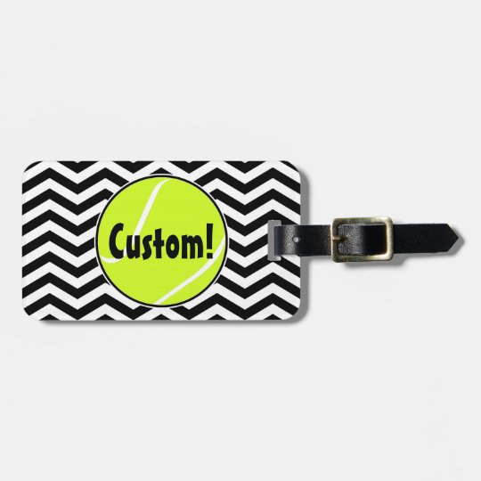 Cute Custom Tennis Ball Bag Tag