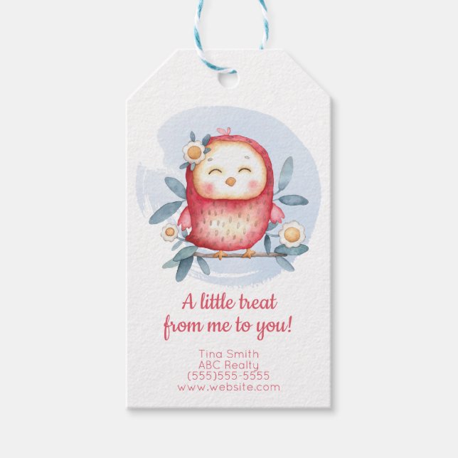 Cute Customer Treat Gift Tag (Front)