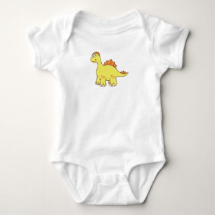 Cute Customizable Dinosaur Baby Bodysuit