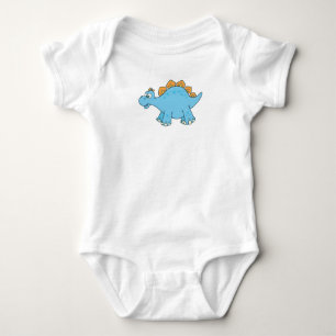 Cute Customizable Dinosaur Baby Bodysuit