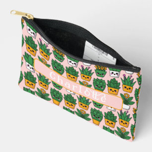 Cute Customizable Kawaii Print Accessory Pouch
