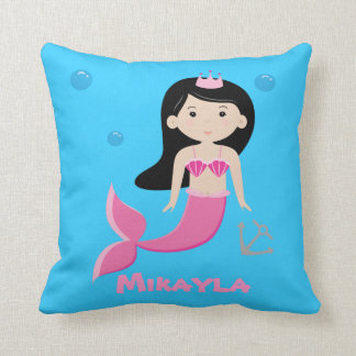 Cute Customizable Mermaid Pillow - Under The Sea