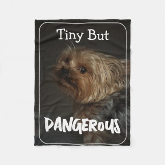 Cute Customizable Personalized Terrier Dog Mom Pet Fleece Blanket