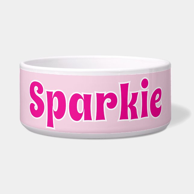Cute Customizable Pink Playful Dog Cat Pet  (Front)