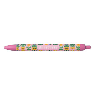 Cute Customizable Pot Plant Print Black Ink Pen