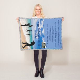 Cute Customizable Small Throw Fleece Blanket