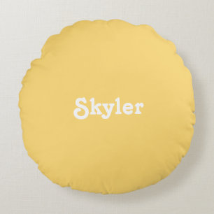 "cute" customize change name - round pillow