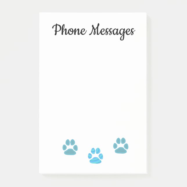 Cute Customize Dog Design Post-it Notes (Front)