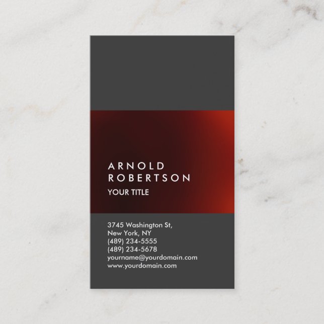 Cute Customize Text Professional Business Card (Front)