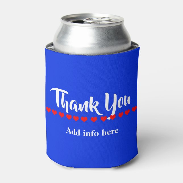 Cute Customize Thank You Can Cooler (Can Front)