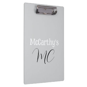 Cute Customized Personal Name Clipboard 