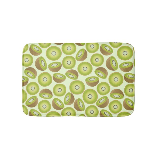 Cute Cut Kiwi Pattern Bath Mat (Front)