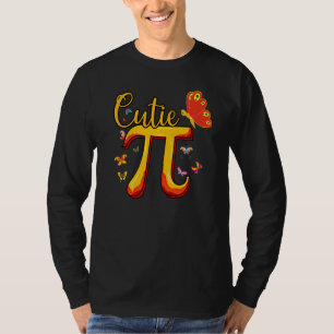 Cute & Cutie Pi Math Pie Butterfly Adorable Math T-Shirt