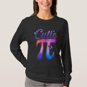 Cute & Cutie Pi Math Pie Butterfly Adorable Math T-Shirt