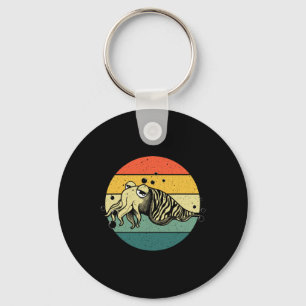 Cute Cuttlefish Design Men Women Cuttlefish Lovers Keychain