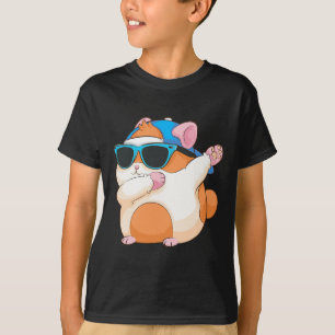 Cute Dabbing Hamster Funny Famous Dab Dance Pose P T-Shirt