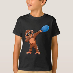 Cute Dabbing Monkey Lovers Dab Boys Girls Disc Gol T-Shirt