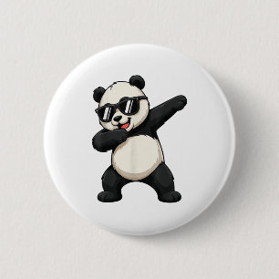 Cute Dabbing Panda Bear Outfit Boy Teen Men Dab An 2 Inch Round Button