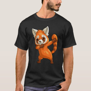 Cute Dabbing Red Panda For Boys Girls Red Panda T-Shirt