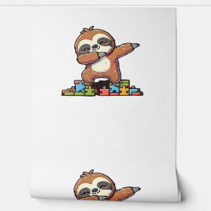 Cute Dabbing Sloth Autism Awareness Autistic Kids  Wallpaper