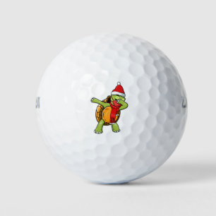 Cute Dabbing Turtle Wears Face Mask Dab Dance Chri Golf Balls