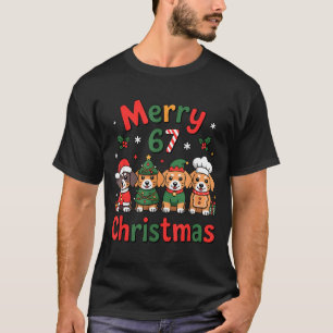 Cute Dachshund Christmas Design Funny Holiday Dog  T-Shirt