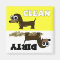 Cute Dachshund Clean / Dirty Dishwasher Magnet