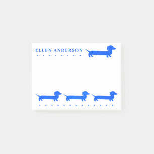 Cute Dachshund Custom Colors and Texts Post-it Notes