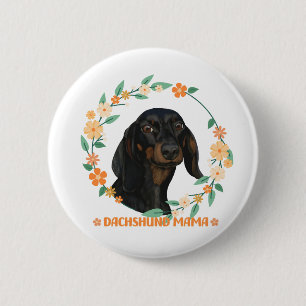 Cute Dachshund - Dachshund Mama 2 Inch Round Button