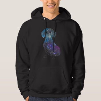 Cute Dachshund Dog Galaxy Hoodie