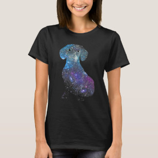 Cute Dachshund Dog Galaxy T-Shirt