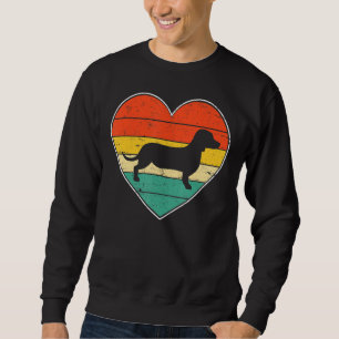 Cute Dachshund Dog Lover Valentine's Day Funny Dog Sweatshirt