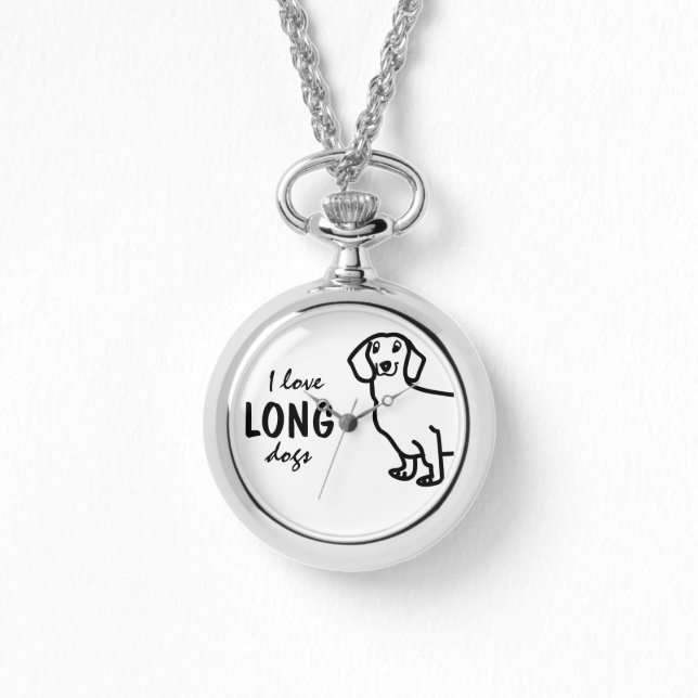 Cute Dachshund Dog Watch (Front)