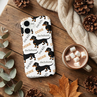 Cute Dachshund Doxie Dog Pattern