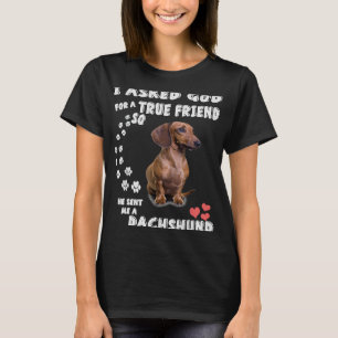 Cute Dachshund Doxie Girl Xmas  Dachshund Mom T-Shirt