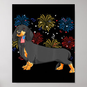 Cute Dachshund Doxie Lover Weiner Dog Mom Dad Kids Poster