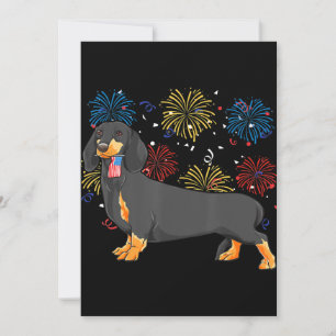 Cute Dachshund Doxie Lover Weiner Dog Mom Dad Kids Thank You Card