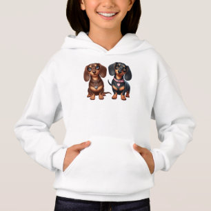 Cute dachshund friends