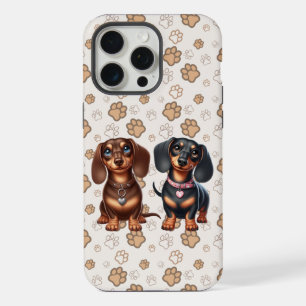 Cute dachshund friends iPhone 15 pro max case