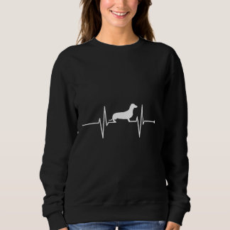 Cute Dachshund Heartbeat Dog Lover Dog Breed Gift Sweatshirt